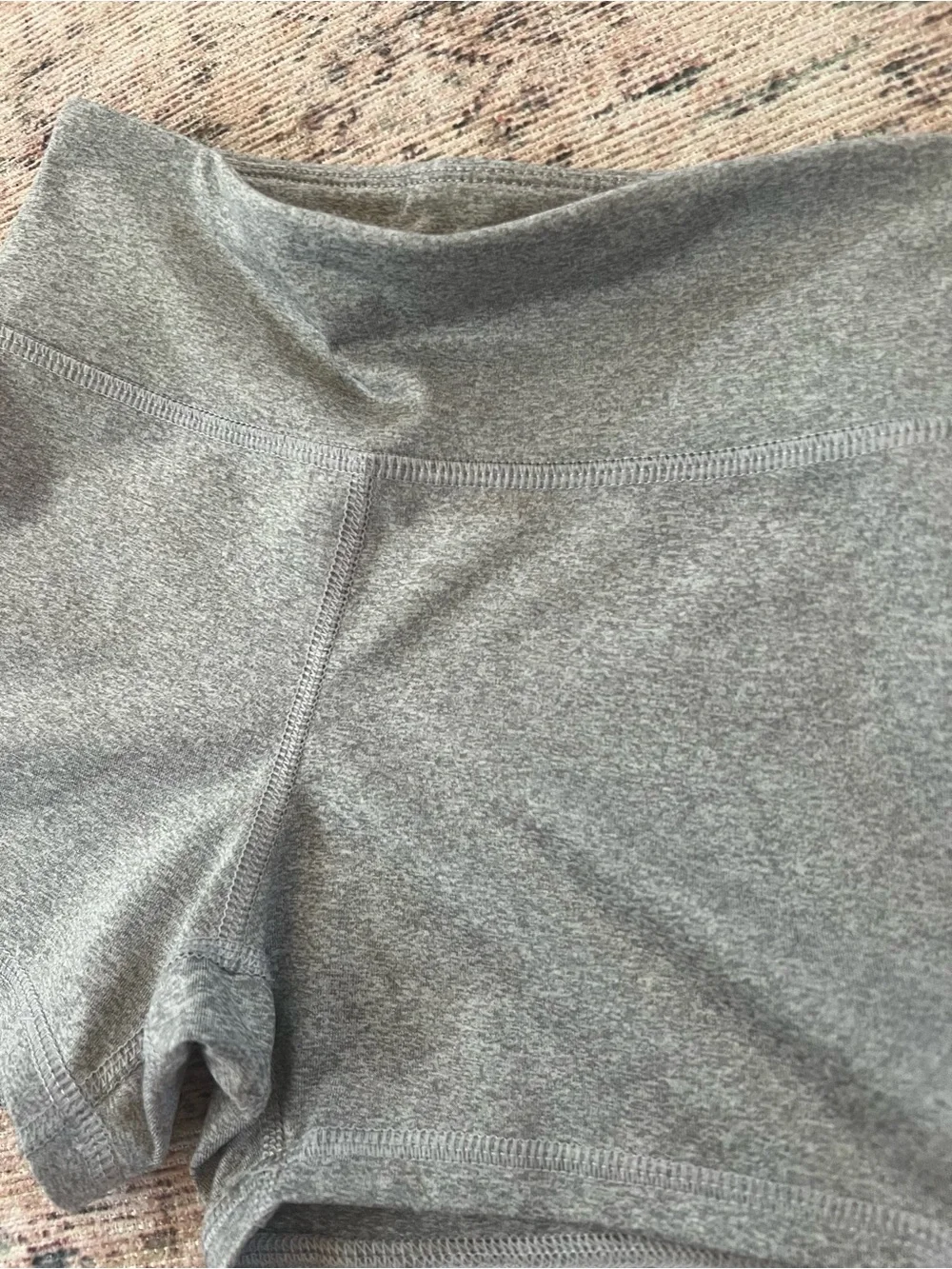 Old Navy Heather Gray Girls' Stretch Athletic Shorts